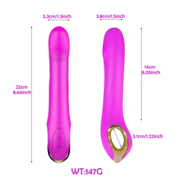 G Spot Penis artificial Vibratoare Jucarii Sexuale Pentru Femei One-click punctul Culminant Vibrații Vagin Stimulator Clitoris Vibratoare sex Feminin Corp Masaj