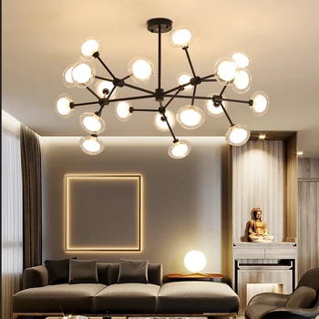 Nordic magic bean moleculară lampa de camera de zi dormitor modern, simplu personalitate creatoare restaurant hotel branch CONDUS candelabru