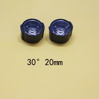 10 buc/lot CONDUS de suprafață a lentilei este de 30 de grade 20mm + suport lentile, 1w 3w lentilă led, spot LED, lumina lămpii de lentile, transport gratuit