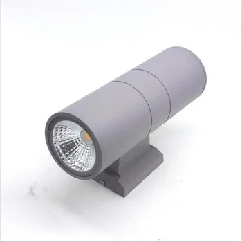 20W COB LED de Exterior de Perete de Lumină de Sus în Jos Dual-Cap de Cilindru din Aluminiu rezistent la apa de Prindere pentru Iluminat Exterior Lămpi de Perete AC 85-265V