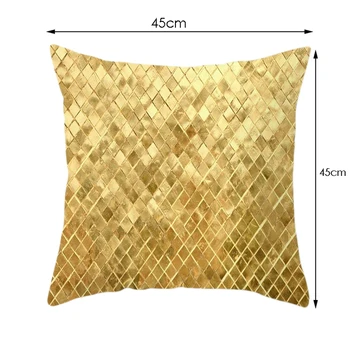 4Pieces/Set Aurit Model Digital Imprimarea față de Pernă Canapea Masina față de Pernă Canapea Îmbrățișeze Pernă față de Pernă Decor Acasă gold