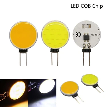 Chip de LED-uri COB 12V DC alb rece lumina caldă Faruri de G4 Rotund lampa 4W 5W 7W 12W lampa șirag de mărgele