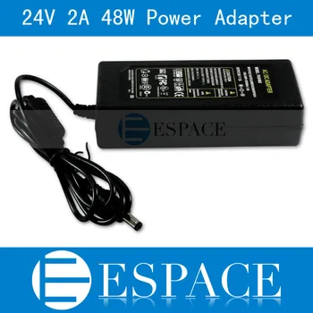 Noi 24V 2A 48W tensiune Alimentare AC 100-240V-DC Adaptor Pentru 3528 5050 Benzi LED cu NOI/UE plug transport gratuit