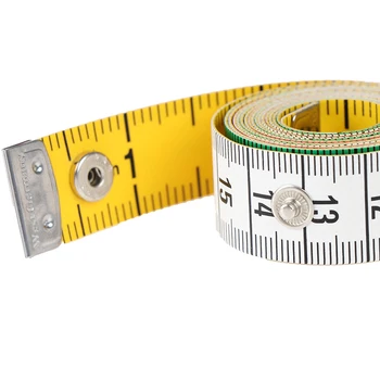 1 BUC 60 butonul croitor măsură de bandă de cusut, instrumente de plat banda 150cm corpul instrument de măsurare