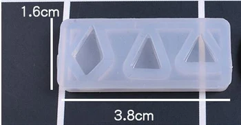 Rotund oval stea triunghi pătrat Geometrie forma de rasina de artizanat matrite de silicon bijuterii stud cercel a face instrumente epoxidice Silicon Mucegai