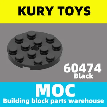 Ikeard Jucării DIY MOC Pentru 60474 100buc bloc părți Pentru Placa, Rotund 4 x 4 cu Gaura Pentru jucărie caramida