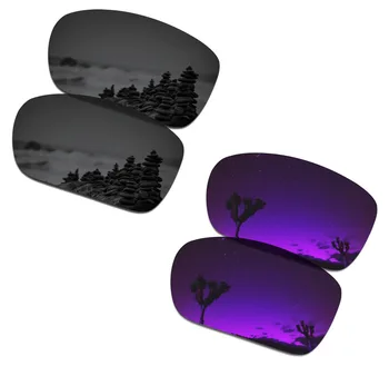 SmartVLT 2 Perechi de ochelari de Soare Polarizat Lentile de Înlocuire pentru Oakley TwoFace Stealth Negru și Plasma Violet