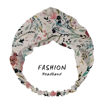 2020 Noua Moda Fabula print Floral Nod Femei Bandane Bentita Vintage Hairband Fete Pălării banda de Susținere Accesorii de Par
