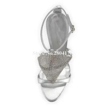 Design De Brand De Moda Pentru Femei Sandale Toc Stiletto, Sandale Gladiator Argint Aur Catarama Toc Înalt, Sandale, Pantofi Cu Toc
