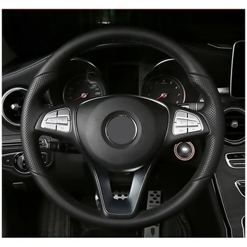 LENTAI Volan Accesorii Auto Butonul de Acoperi Autocolante Auto-styling Pentru Mercedes W205 W246 X253, B, C, CLA, GLA GLE GLC Clasa
