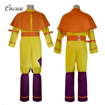 Anime Avatar: The Last Airbender Aang Cosplay Costum Body se Potrivește O Bucată Uniformă Costume de Halloween pentru Femei Barbati Disfraz