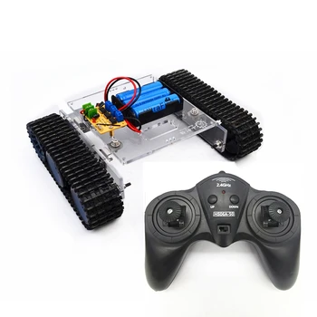 2.4 G 6CH Asamblare RC Remote Control Rezervor de Jucărie Car Kit DIY Electronice Blocuri RC Rezervor