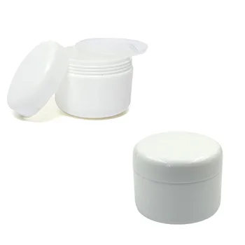 5Pcs 50g/50ml Gol Cosmetice Recipiente de Plastic Machiaj Borcan Oală Reîncărcabile Eșantion Sticle de Călătorie Crema de Fata Lotiune Alb