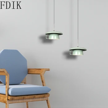 Nordic Singur Cap Ceramic Lumini Pandantiv Modern Ceașcă de Cafea Lampă de Agățat pentru Camera de zi Dormitor Decor de Epocă Luminarie de Prindere