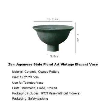 Japoneze Ikebana Aranjament De Flori Vaze Ceramice Ceramică Grosieră Masă Hidroponice Ghiveci Alimentare Placa De Epocă, Decor Acasă