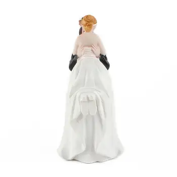 FIERBINTE DE VÂNZARE!!! Moda Tort Fân Păpuși Mireasa si Mirele Rășină Figurine Ornament Decor Nunta