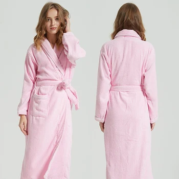Femei Halat de baie de Bumbac Gros Kimono-Halat Sexy Petrecere de Nunta Mireasa, domnisoarele de Onoare Hainele Doamnelor Modal Body camasa de noapte, Halat de baie