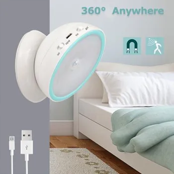 USB LED Lumina de Noapte Reîncărcabilă PIR Senzor de Mișcare Lampa de Noapte Pentru Lavoar Bucatarie Dormitor Dulap Loft iluminat Carte de Lectură