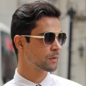 2020 nou ochelari de soare moda pentru bărbați cutie de metal ochelari de Soare moda pentru bărbați sunglass1258