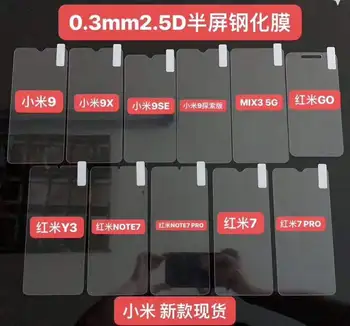 500pcs Pentru Xiaomi 9SE/CC9E/MI8 2.5 D Temperat Pahar Pentru Redmi Nota 8 Pro/Notă 8T/7A/8A/Nota 7/Nota 6 Pro/K20 Pro Ecran Protector