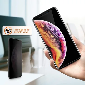 10buc Acoperire Completă Antispy Protector de Ecran Pentru iPhone X XS MAX XR 11 pro max Privat Sticla Temperata pentru iphone 6s 7 8 Plus 5 5s