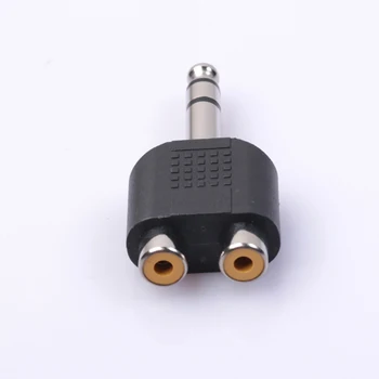 6.5 mm Stereo de la 1 la 2 de sex Masculin la Feminin Plug pentru Dual RCA AV Jack Audio Adaptor Jack Converter