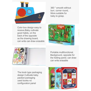 Copil de Educație Timpurie de Jucării DIY Magnetice 3d Tridimensional Copii Jucarii Montessori Cărți Jocuri de Puzzle pentru Copii Cadouri