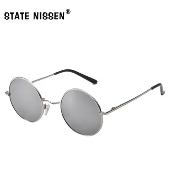 STAT NISSEN Iubitorii Polarizat ochelari de Soare Rotund Femei Barbati Brand Desinger de Epocă Mic de Conducere Ochelari de Soare Clasic de Ochelari