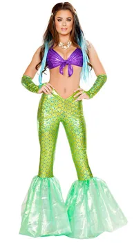 Sexy Costum De Halloween Fantasia Costum Sirena Ariel Mermaid Princess Adult Sirena Uniforme