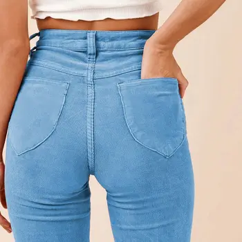 Noi Catifea Pantaloni-Clopot fund Toamna Femei de Stradă de Moda Pantaloni Casual pantaloni de trening femei de talie mare pantaloni