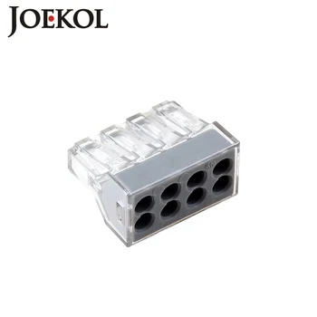 (10buc/lot) 773-108 8P împinge de cabluri conectori pentru cutie de joncțiune 8pini conductor terminal block