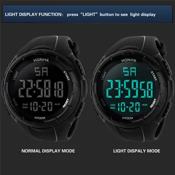 Ceas cu Led sport pentru bărbați ceasuri de Moda Digital Impermeabil Cuarț Militară Sport de Lux, Data de Ceasuri picătură de transport maritim#4 A22