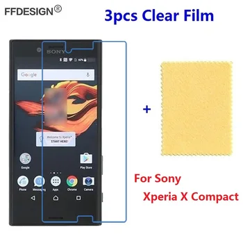 3pcs Pentru Sony Xperia X Compact Clear LCD Ecran Protector Pentru Sony Xperia X Compact Folie de Protectie Ecran, Folie de Paza Coperta Piele