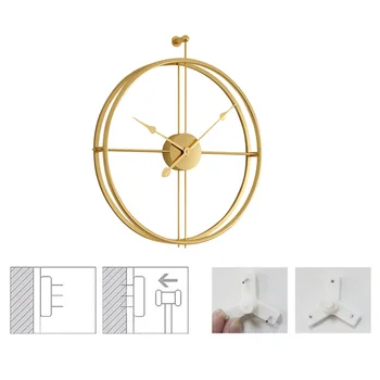 1buc Mari Scurtă în Stil European Tăcut Perete Ceas cu Design Modern Pentru Biroul de Acasă Decorative Agățat de Perete Ceas Ceasuri Fierbinte Cadou