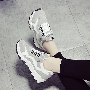 Pennysue Adidasi Femei 2020 Toamna coreean Ulzzang Harajuku Pantofi Sport Mozaic Student Casual pentru Femei Pantofi Vulcaniza