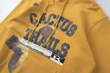 Travis Scott Hanorac Cactus Trasee mai Îndrăznețe Varsity astroworld tricoul streetwear kanye west astroworld Pulover Femei Bărbați