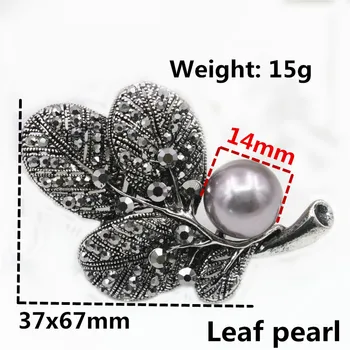 6 Tipuri Stras Broșă Buchet Breastpin Perla Broșe Cristal Elegant din Aliaj de Bijuterii Face Parte de Cadouri Accesorii 35x50mm