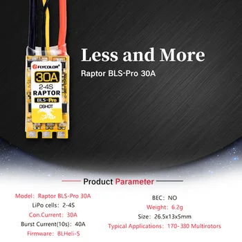 BLS-Pro 30A 2-4s Brushless ESC regulator de Viteza pentru 170-330 Multirotors RC Drone Accesorii