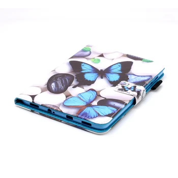 Moda Fluture Flip PU Piele Smart Stand Caz Acoperire Pentru Samsung Galaxy Tab S2 8.0 T710 T715 SM-T710 SM-T715 Comprimat #R