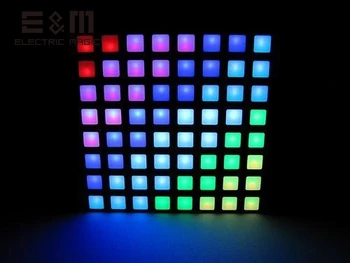 E&M 16777K Pătrat de Culoare Dot Matrice RGB LED Colorduino STM 6cm 8*8 Pixeli IDE Ardere Anod Comun Module