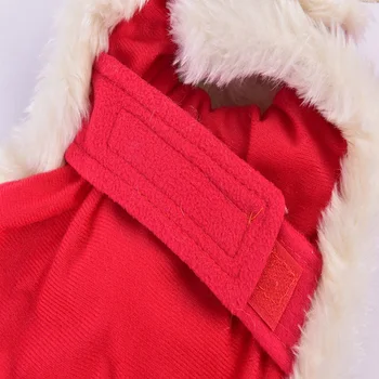 S/M De Companie Crăciun Mantie Roșie Pisică Câine Santa Cosplay Îmbrăca Xmas Dog Petrecere Manta