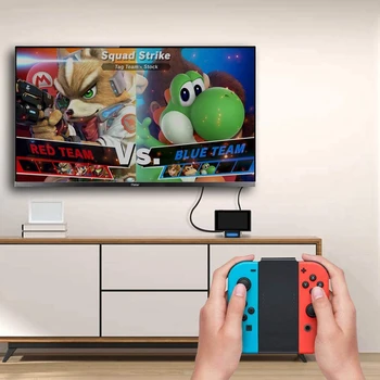 USB 3.0 de Mare Viteză, TV Stație de Andocare cu 4 Cărți de Joc de Stocare de Înlocuire 1080P Mini Dock de Încărcare pentru Nintendo Comutator