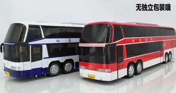 Autobuz Turistic Sunet De Lumină Și Sunet Tren De Pasageri Aliaj Realiste De Sunet Și Lumină Autobuz Double-Decker Jucarii Copii