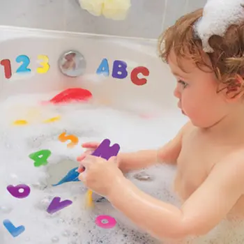 2019 Nou-născut Copilul de Educație pentru Copii Jucării Burete Spuma Litere Numere 36pcs Plutitoare Baie, Cadă Juca Cadă Jucărie Înot Cadou