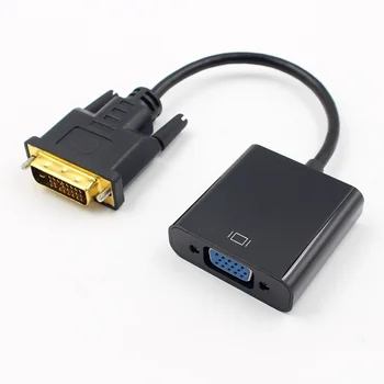 1080P DVI-D 24+1 Pin Male la VGA 15Pin Femeie Activă Cablu Adaptor Convertor @M23