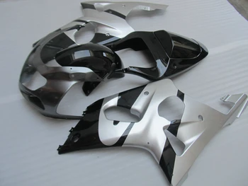 De vânzare la cald caroserie carenaj kit pentru Suzuki GSXR1000 00 01 02 argintiu negru farings set GSXR1000 2000 2001 2002 YY14