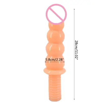 2021 Noi Femei Barbati Masturbare Jucărie cu Mâner de Simulare Penis Adult Sex Toys G-point Super Mare Lung Anal Plug Margele Penis artificial