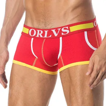 Sexy Bărbați Matase De Gheață U Husă Transparentă Cel Mai Bun Brand De Plasă Boxeri Portbagaj Chiloți Cu Talie Joasa Noua Moda Boxer Respirabil Pantaloni Scurți
