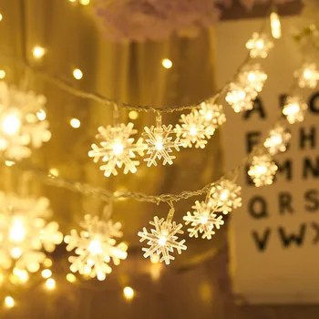 Fulg de nea de Lumină LED, Decoratiuni de Craciun Pentru Casa Agățat Ghirlanda Pom de Crăciun Decor Ornament 2020 Navidad Xmas Cadou de Anul Nou