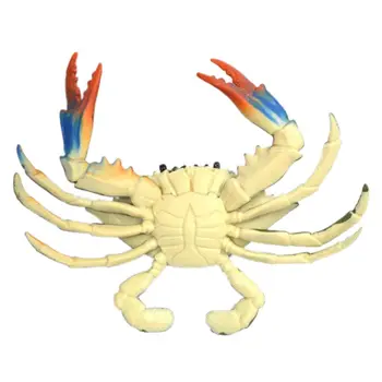 Creaturi incredibile Crab Albastru Realist Pictate manual Jucarie Figurina Model de Desene animate Vara Apa de Baie pentru Copii